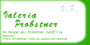 valeria probstner business card